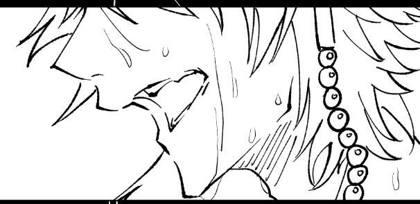 🎲wip 今日進めた線画でお気に入りの一コマ 