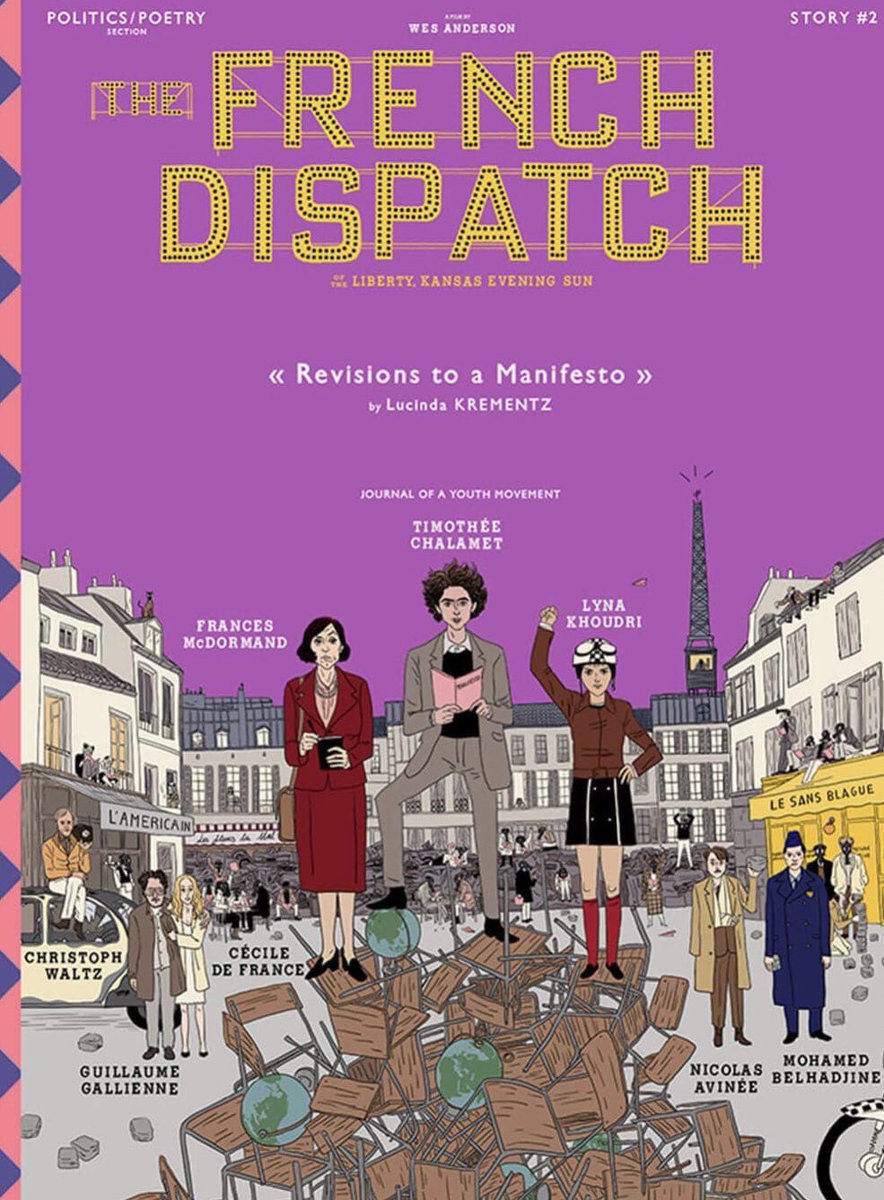 directedby___'s tweet photo. «The French Dispatch» New Posters https://t.co/lmozyi0Wc1