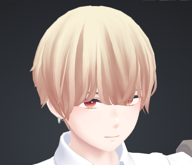 Mio على تويتر 髪の特に後ろ側がツンツンしていて帽子がかぶりにくいので ボリュームを抑えるシェイプキーや半目隠れ前髪 韓流アイドルをイメージしたがどうだろう 耳をエルフ 悪魔 っぽくしたり消すシェイプキーもさり気なく追加してます