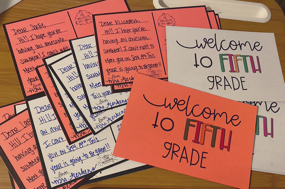 2021-2022 school year prep has commenced this week! New teacher orientation, setting up my classroom, and writing out these adorable postcards this week… in-service &amp; welcome emails to families next week. Wishing all educators a great school year ahead!! 🏫