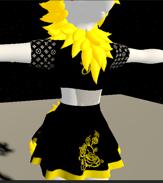 Today's art is a Louis Vuitton Retexture for VRChat.
I focused on the shader / emissive effects on this one, kept it super simple for the avatar then focused on the complexity of the clothing.

#Vrchat #nardodragon #Retexture #Dailyart #Furry #furryart #avatarcreator #LV