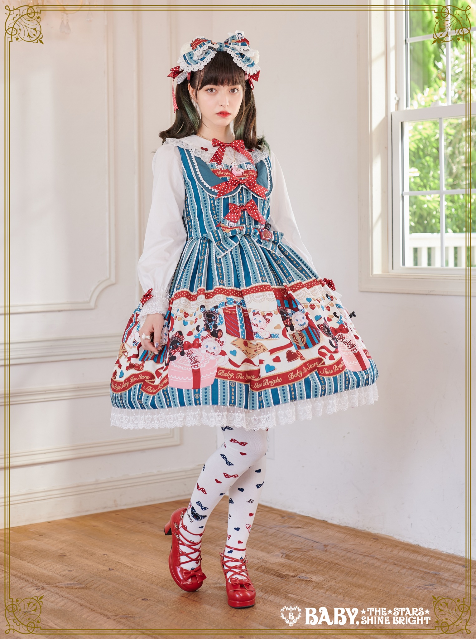 ネコくみゃちゃんのジャンパースカート-