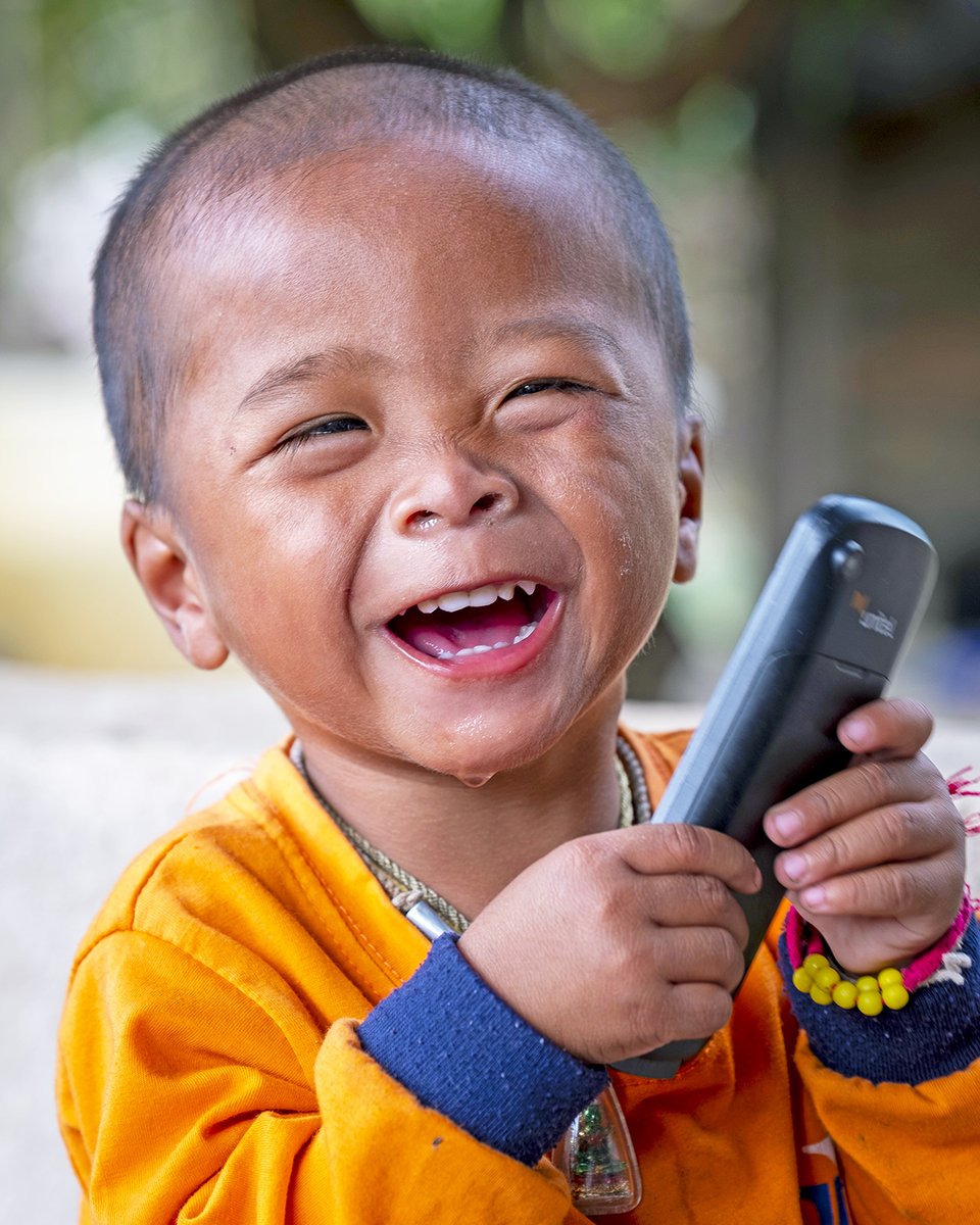 Two-year-old Tiek from Lao PDR with his big grin on show after his cataract surgery.