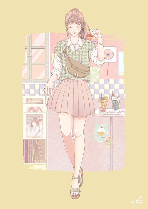 女の子ファッションのtwitterイラスト検索結果