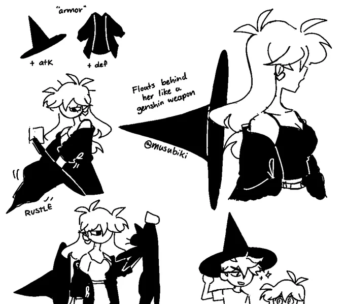 [oc] coat and hat scribbles.... 
