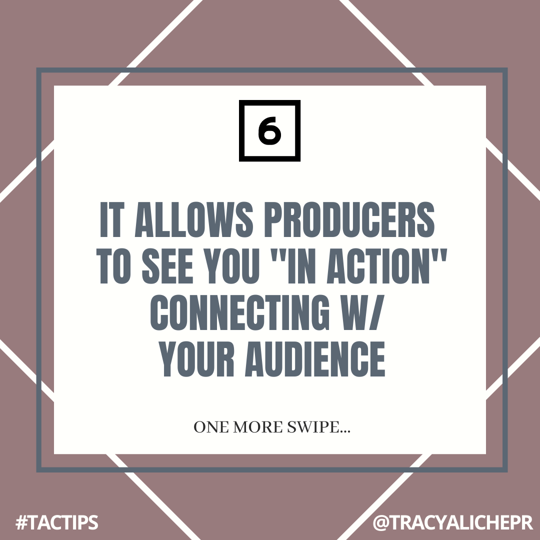 TracyAlichePR's tweet photo. And here are 3 MORE Reasons Why...

Get it? I hope this was helpful!

#TACTips #TracyAlicheConsulting #TAC #PR #Publicist #PRwithTrace #Socialmedia #PublicRelations #Press #Media https://t.co/WdjB8z08TQ