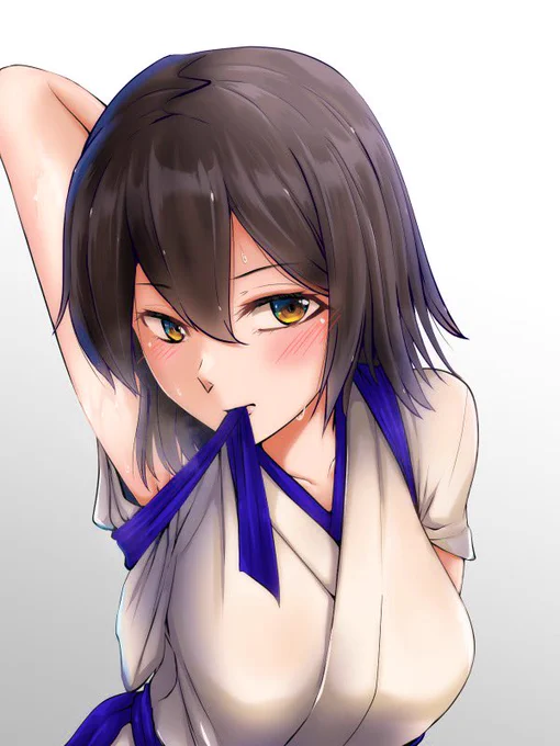 暑さで髪バッサリいった加賀さん

 #KagaShortHair 