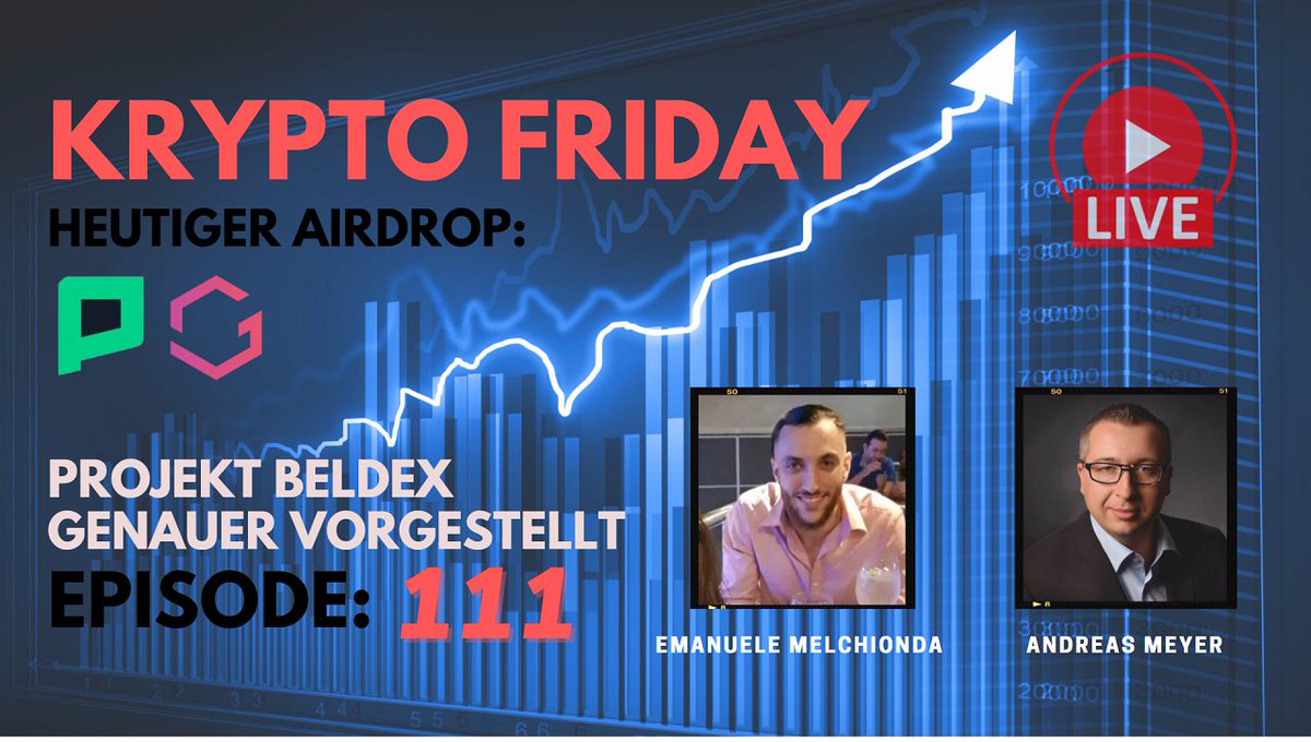 #KryptoFriday EP. 111 ist BACK 🚀
Start: 21 Uhr

Themen
#DeFi #Bitcoin <a href="/syscoin/">Syscoin</a> @PolisProtocol <a href="/DiviProject/">Divi Project</a>
<a href="/PhoreCrypto/">Phore Blockchain</a> @RapidsRPD @XSNofficial @blkcoin
 
Coin Review:
<a href="/BeldexCoin/">Beldex.bdx</a>🔥

Link: bit.ly/KryptoFridayEP…
+#phr #giveaway

Vielen Dank für die Retweets💚
<a href="/NSapProductions/">SDN (small dick nick)</a>