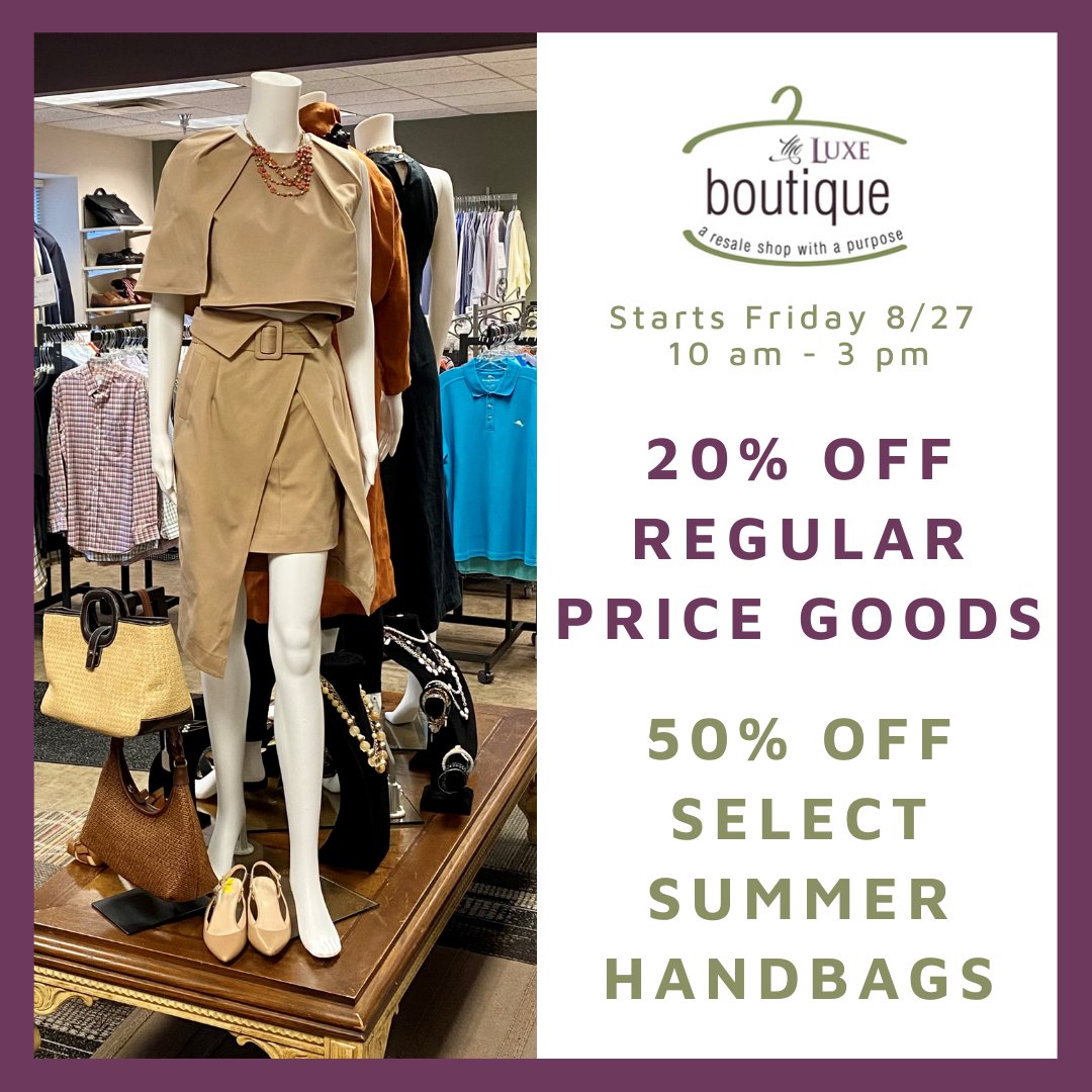 Summer clearance continues with price reductions! Find more deals in store such as blue tag clearance $2 per piece.
Clearance not eligible for additional discounts. Frequent shopper cards accepted as tender on regular price merchandise only.
#Boutique #SummerFashion #BoutiqueSale