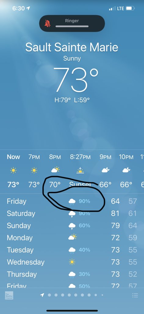 drewsavage5's tweet photo. A fun game I like to play is called rain roulette. It’s when the weather for tomorrow says it’s gonna rain so I go to the bar to get drunk and hope I don’t have to pave with hangover. So far I haven’t won yet but I hope tomorrow I do https://t.co/hxnky4eoYB