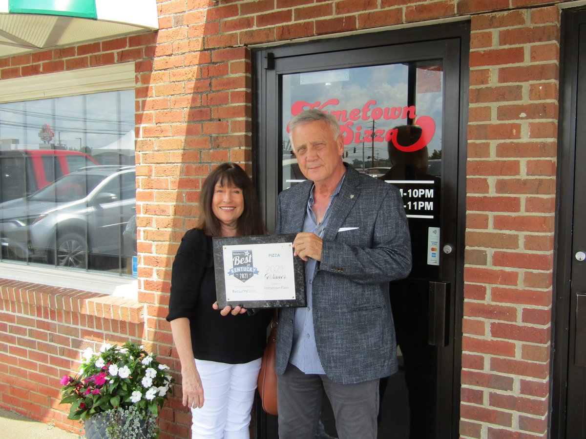 We won Best Pizza in Ky!! We have amazing employees and customers that makes this possible! Congrats Mike and Mary Jane Foster!
#myhometownpizza