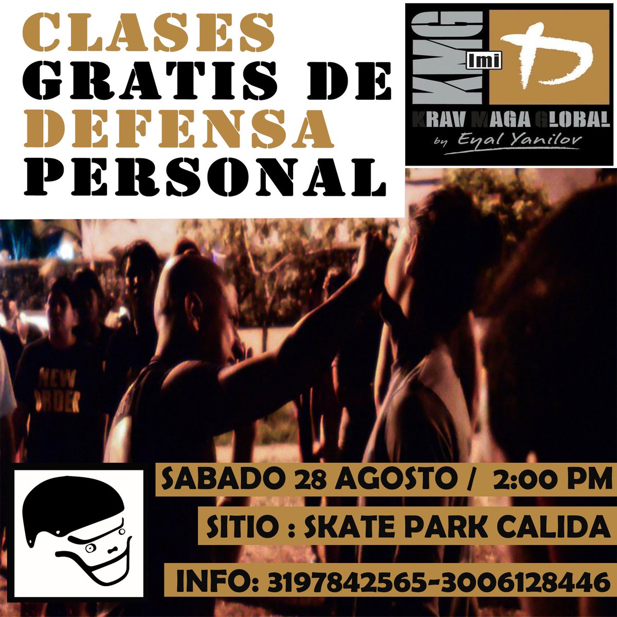 ASDEX_CALI's tweet photo. ESTE SABADO 28 DE AGOSTO DE 2021, APORTAREMOS A LA COMUNIDAD CALEÑA UNA CLASE GRATIS DE DEFENSA PERSONAL, MUY ENFOCADO A MUJERES EN EL #Skatepark #CaliDa con #kravmagaglobalcali a las 2 PM, puede preguntar y tener más información en 3197842565, 3006128446. https://t.co/O2xW7LVlVO