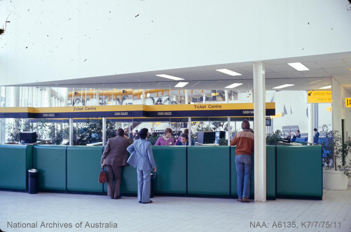 SydneyAirport's tweet image. Let&apos;s take a trip back to 1975. Can you guess which part of the airport these were taken? #retrogram #flashbackfriday 

📸: @naagovau via IG/retrosydney_