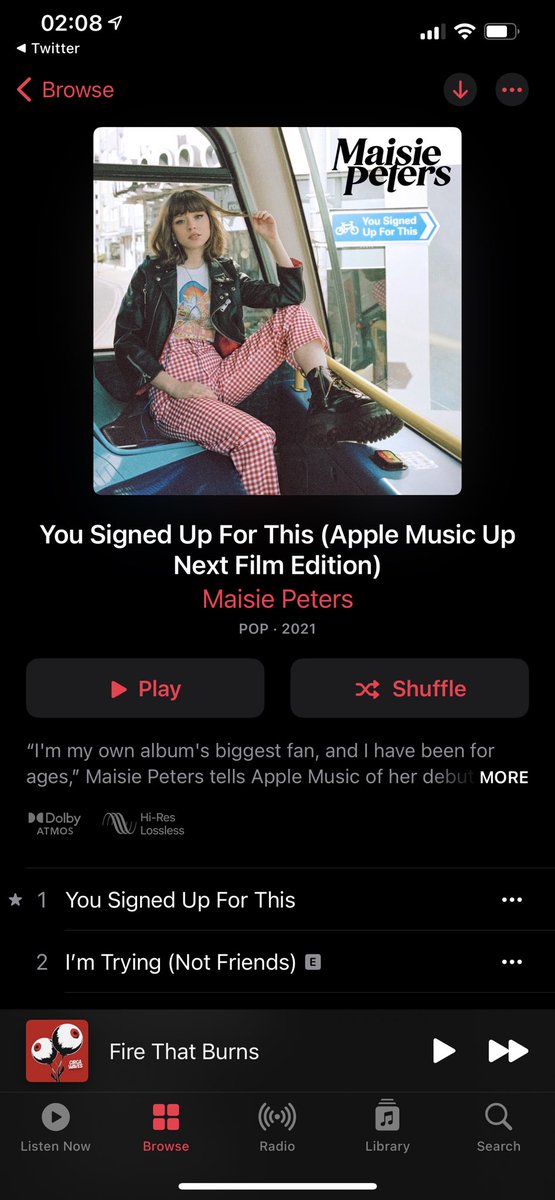 kat__hill's tweet photo. MP1 JUST DROPPED EVERYONE LETS GO @maisiehpeters https://t.co/2BZsb3KXHF