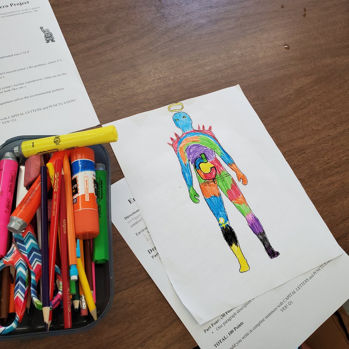 ProfessorHVArd's tweet photo. Creativity Gone Wild! Day 1 of Environmental Issues Superhero project with some of Floyd MS scholars. Completed projects coming soon...stay tuned!
#Teamfloydms
#CreativeMindsAtWork
#AllWorkandPlay https://t.co/7slVnGUn0Y