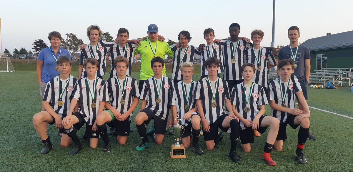 peisoccerassoc's tweet photo. RC United win U15 Premier w 2-0 win over @WCRoyalsFC. Harrison Munro and Raynor Glenn scored and Grayson Arbing had the shutout. 
@CBCPEI @Ocean100 @RamblersSoccer https://t.co/1kPo4ulkJo