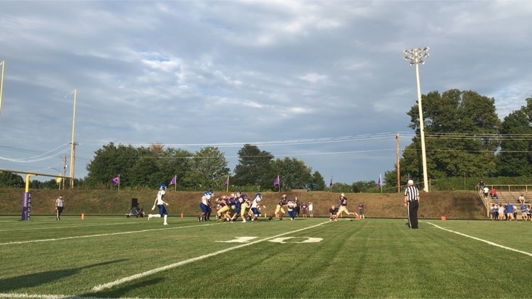 SCSEagles1's tweet image. Hannah Thompson just scored the first point by a female in a football game in Eagle history!  #schoolcrafteagles #strongwomen