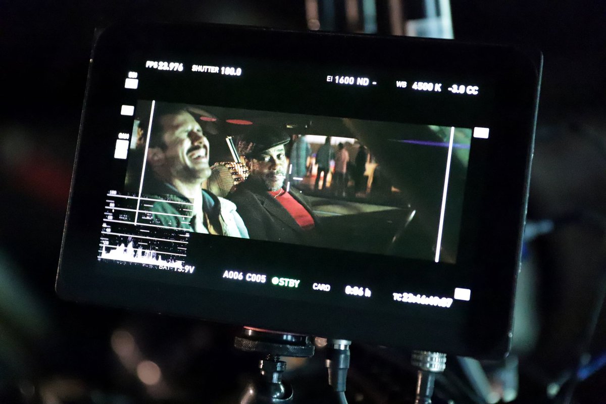 It's incredibly satisfying watching actors create, especially when they have great chemistry. #bts #travismyers #alexdesert #filmset