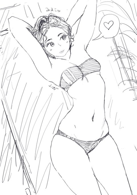 ビキニ見栄子、海の家の前2021夏。 