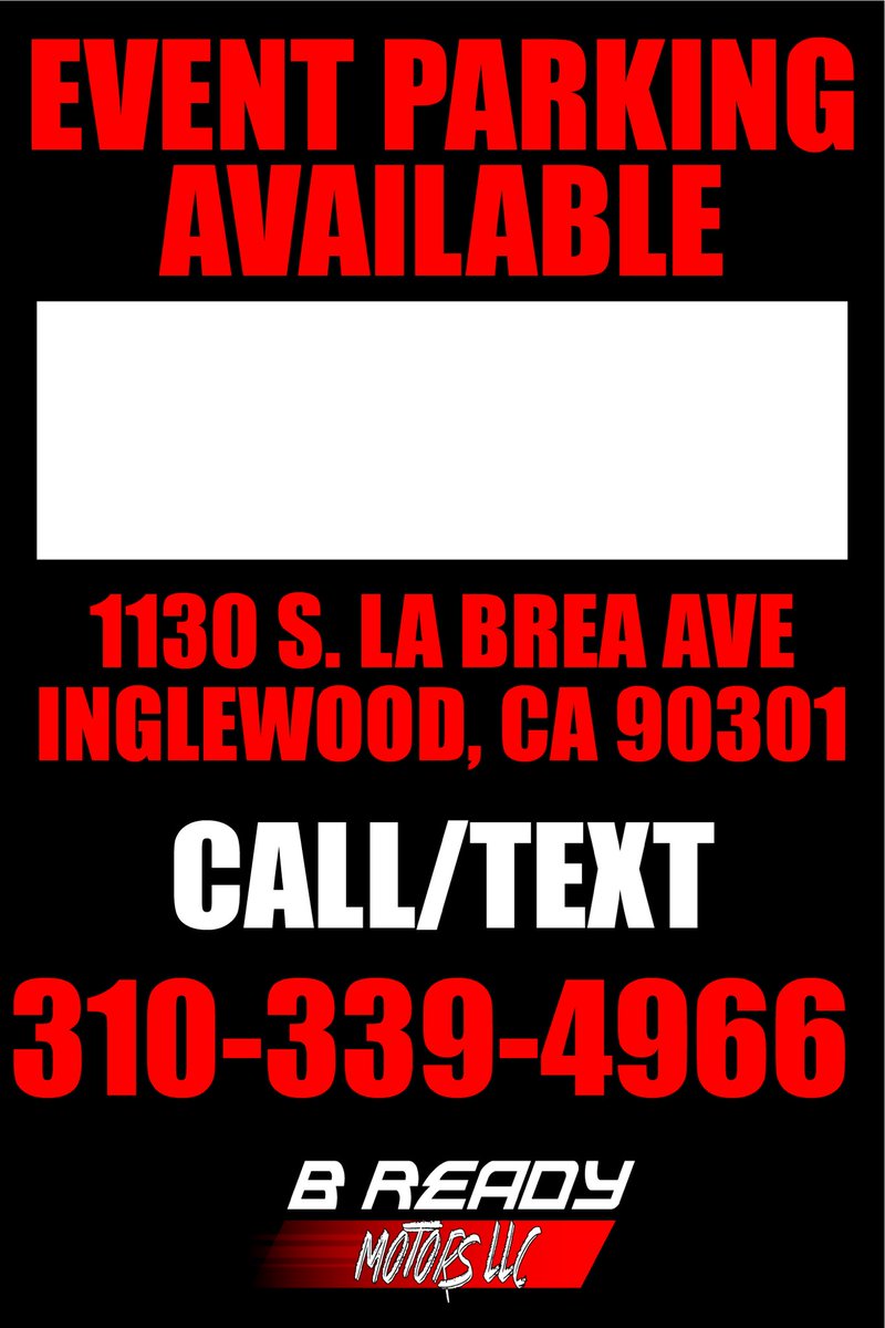Breadymotors's tweet photo. Opening Soon... #Inglewood #LosAngeles #LARams #LACharger #Fourm #SoFi #SofiParking #SouthernCalifornia #TicketMaster #EventParking https://t.co/MTx49ZcTPC