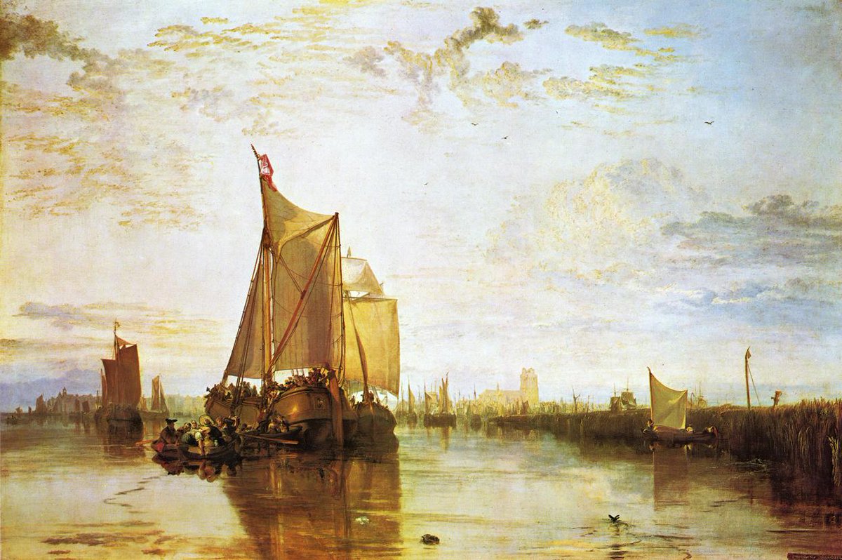 Dort, the Dort Packet Boat from Rotterdam Bacalmed, 1818 #englishart #turner