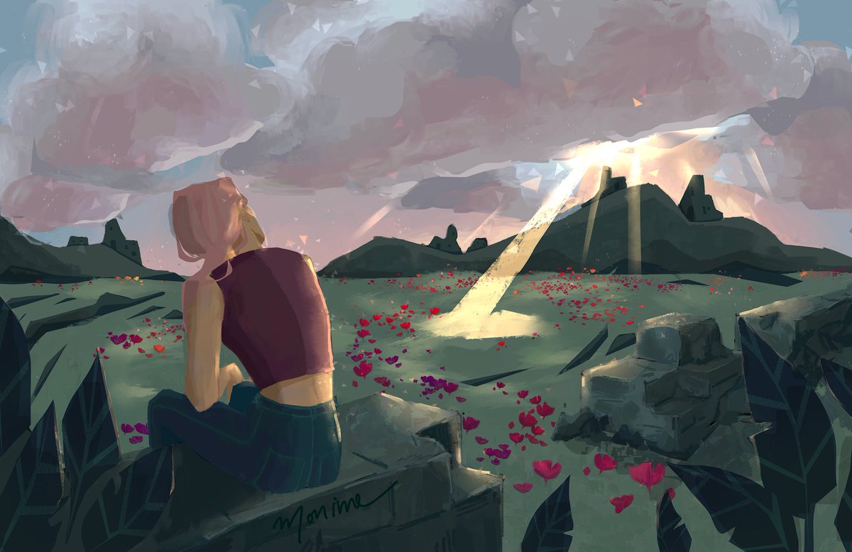 _Monime_'s tweet photo. Here’s an older painting from March! I entered this into an art show and won 3rd place, so this will have a special place in my heart🥺

#digitalpainting #digitalart #painting https://t.co/Nb3lLpjcSg