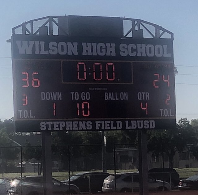 Big win for the Wilson Bruins Froh/Soph team vs San Jacinto. 36-24, keep it rolling Bruins 🐻 <a href="/woodyatlbwilson/">woodyatlbwilson</a>