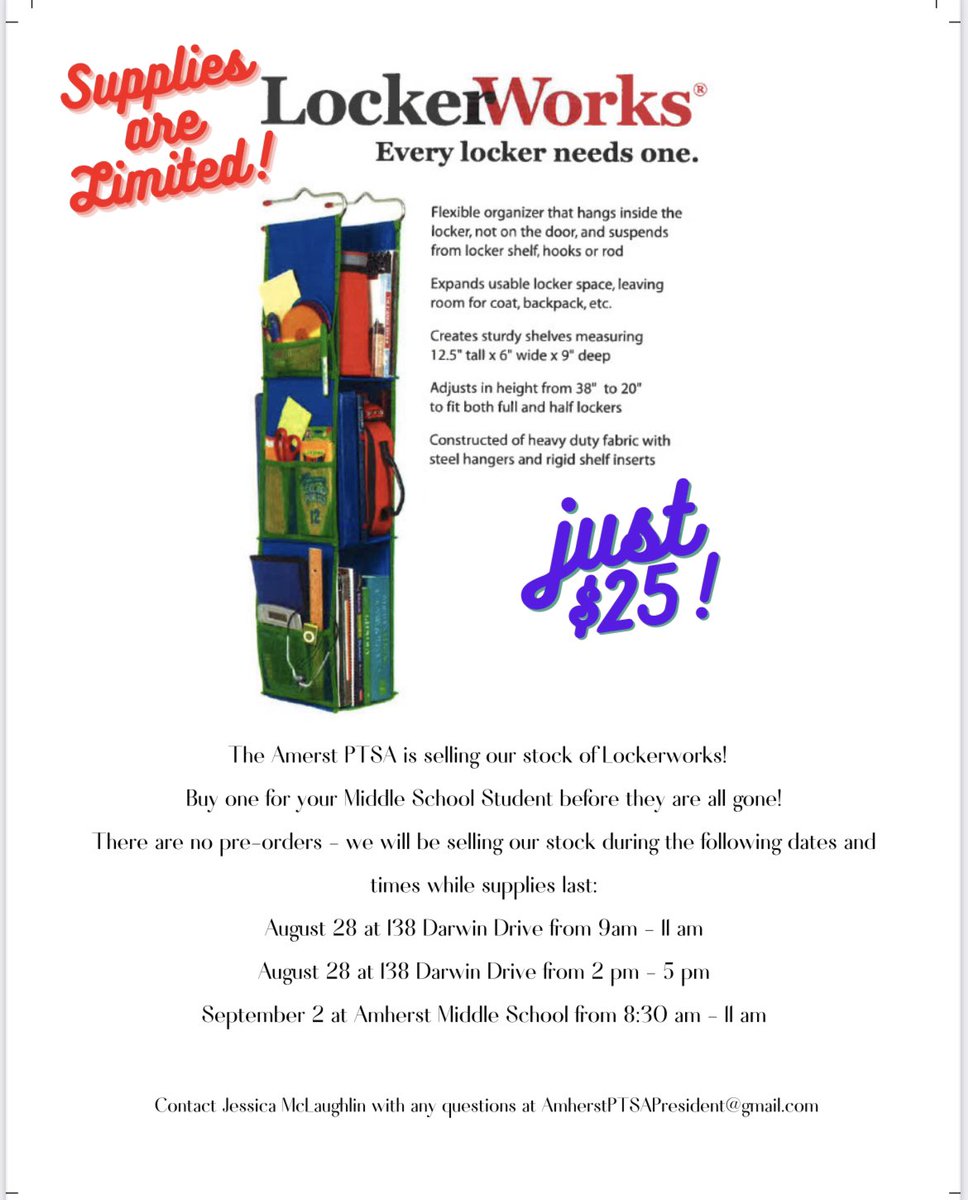 LockerWorks sale this week!!! First come, first served. Grab yours this week!