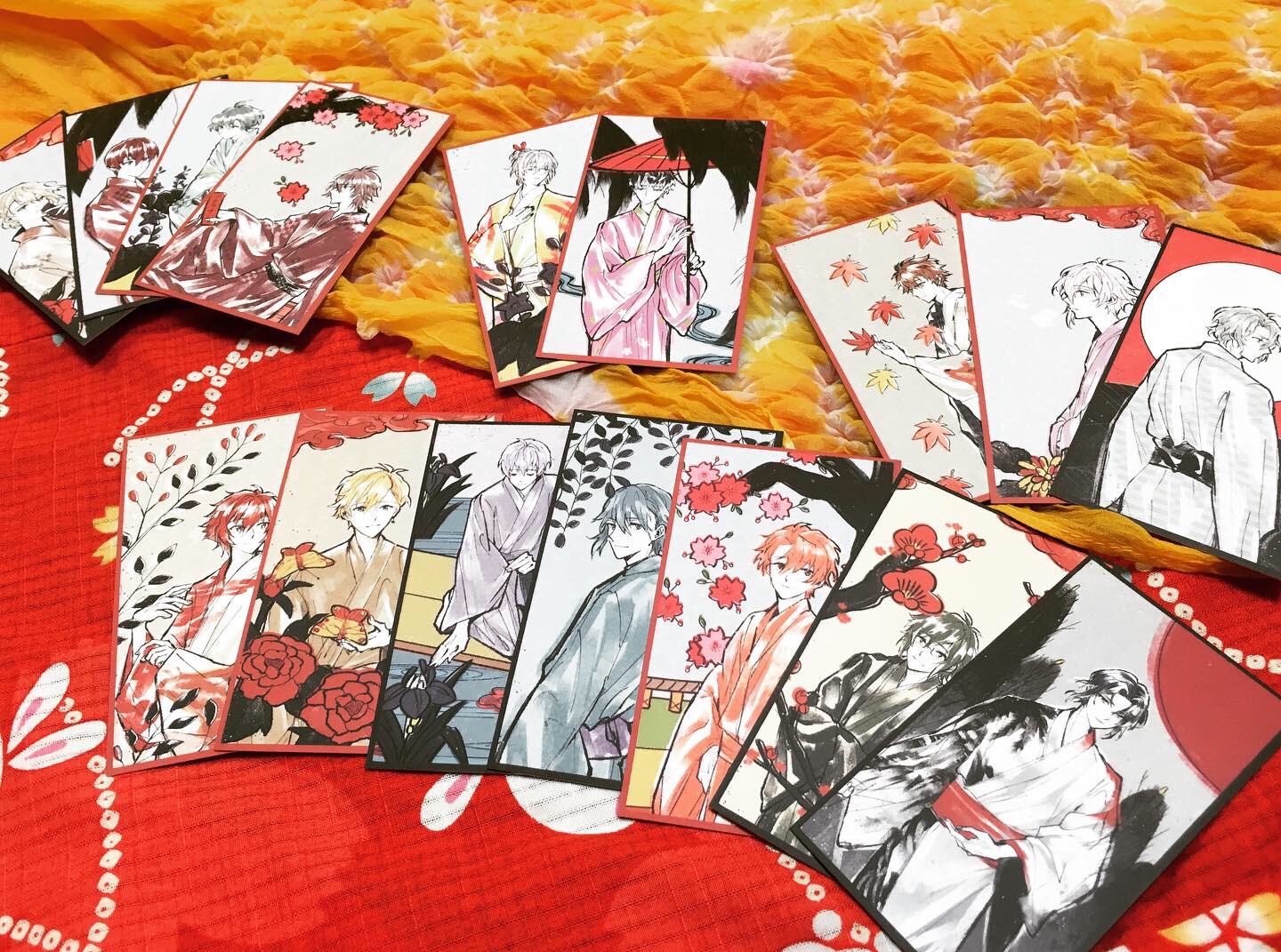 あめ Made I7 Hanafuda Business Cards Might Turn Them Into A Card Set アイナナの花札 愛七札 を作ってみた 名刺です T Co Okajsjgxmk Twitter
