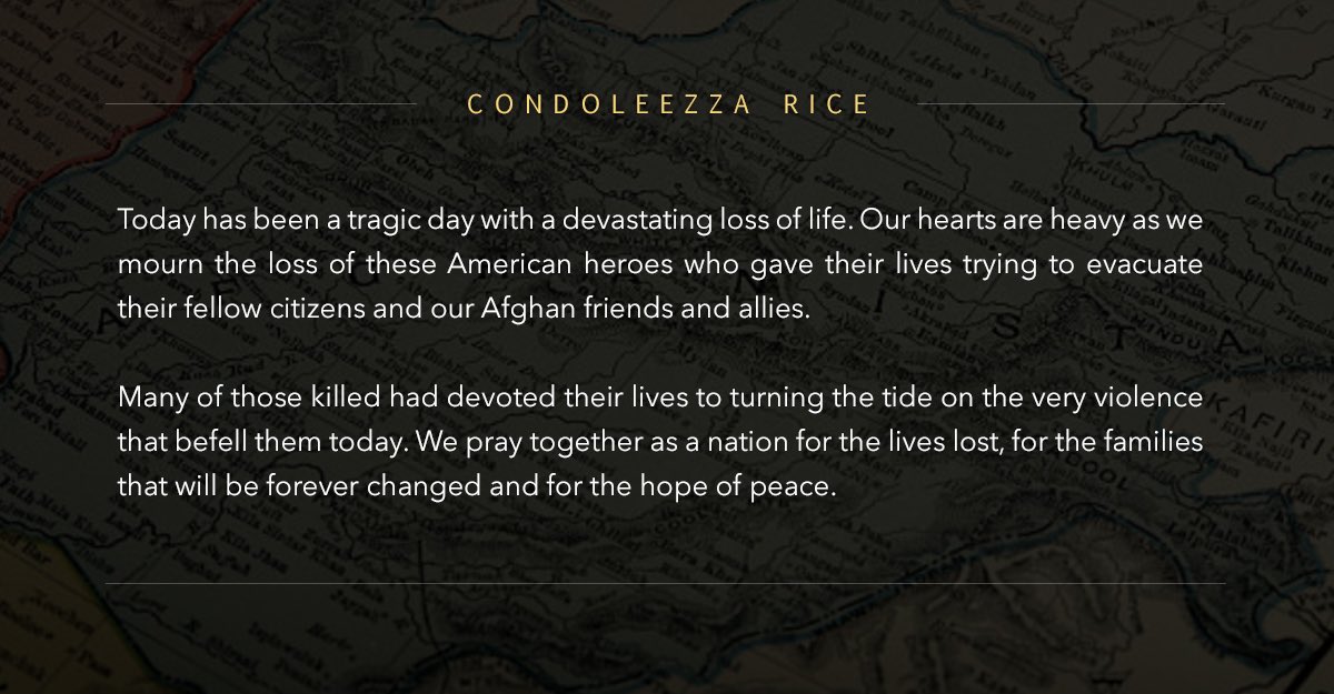 Condoleezza Rice (@condoleezzarice) on Twitter photo 