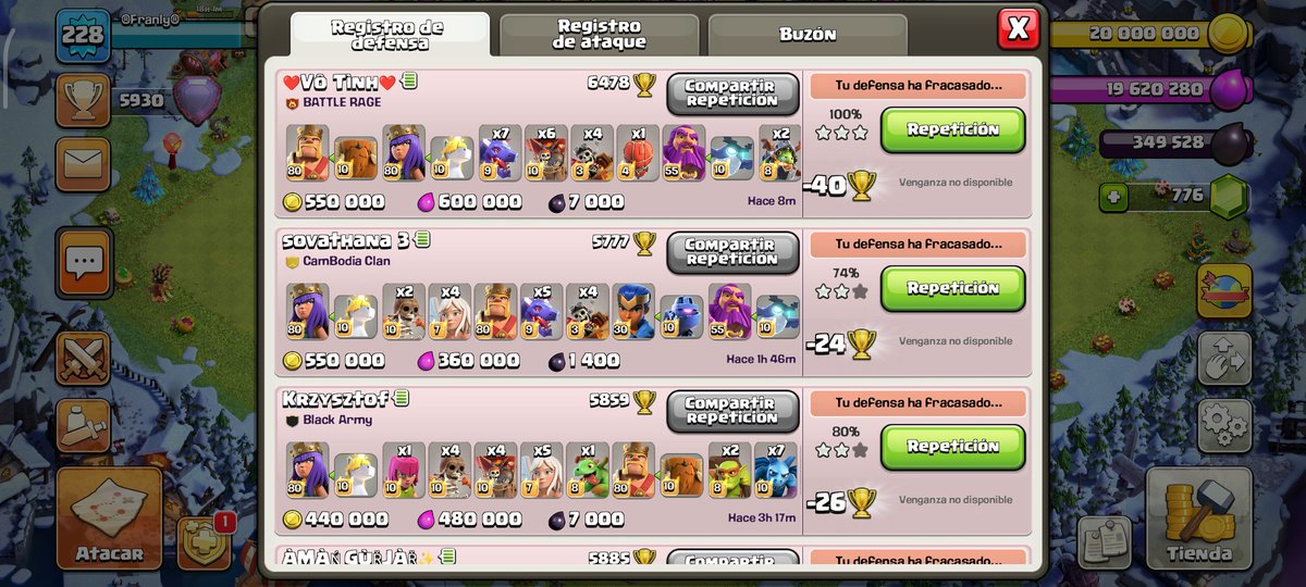 Cuando esperas la última defensa y SC quiere que te plenen y te pone el top 1 del mundo atacarte jeje😅😅 <a href="/CamaleonGaming_/">Camaleón Gaming</a>