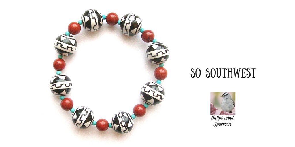 #40percentoff #southwestjewelry #southwestbracelet #cowgirlstyle #cowgirljewelry #westernjewelry #coloradojewelry  #coralearrings  #tasselearrings #redjasperjewelry #turquoisejewelry #potteryjewelry #redjasperbracelet tulipsandsparrows.etsy.com