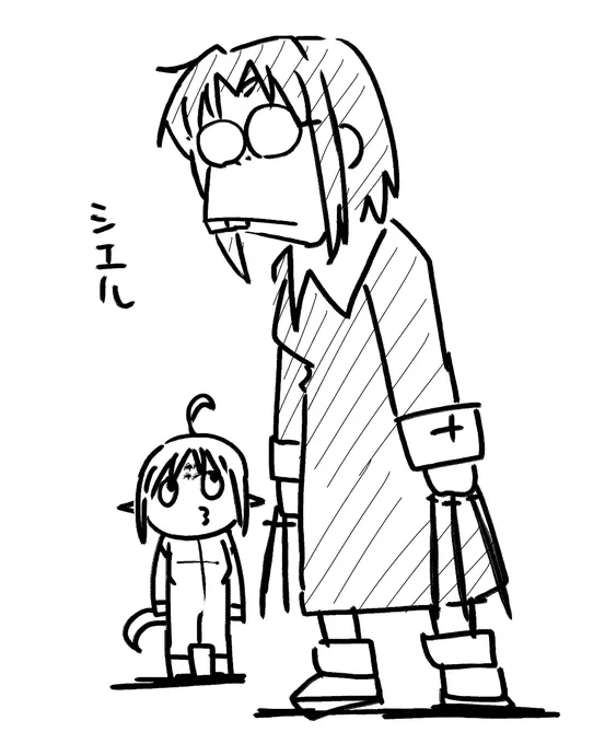 記憶を頼りに描いたシエル先輩です、どっちの顔だったっけな 