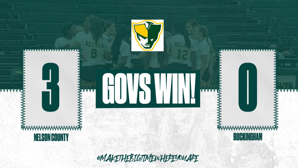 nchsgovs's tweet photo. LADY GOVS WITH THE DUB!  Our Lady Govs opened their season with a 3-0 victory over Buckingham to improve to 1-0 on the season.  Great job girls!  We are so proud of you.

#gogovs #govswiththedub #lovdemgovs #nelsonproud #nelsonstrong #makethebigtimewhereyouare https://t.co/w1gdFEF3xN