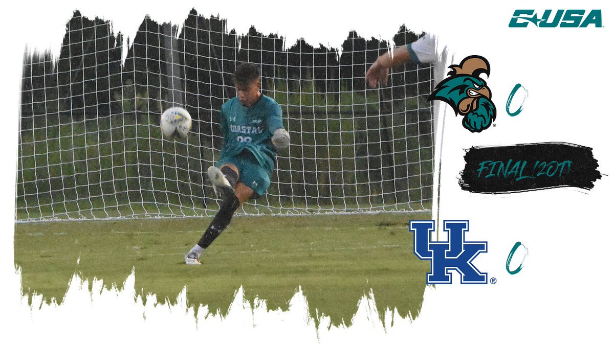 CoastalMSoccer's tweet image. Played our hearts out in the scoreless draw with #14 nationally-ranked Kentucky in our @ConferenceUSA season opener in front of a packed house at home!
#TEALNATION