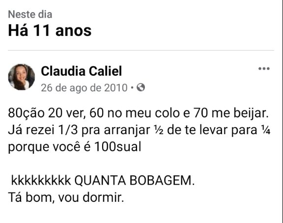 CLAUDIACALIEL's tweet photo. Juro que eu já melhorei.
#Bobeira #TunelDoTempo #asksherlock #MuitoTempo #SouNormal https://t.co/ZrtbYP1qh6