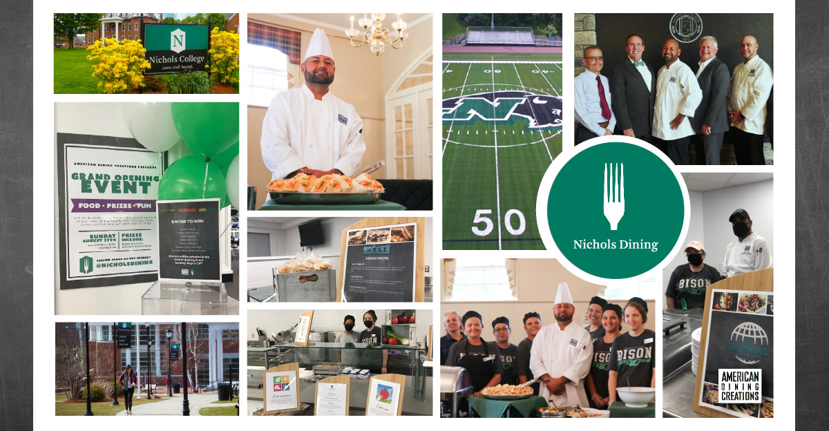 The ADC team rallied together to transform the <a href="/NicholsDining/">Nichols College Dining</a> space into a home away from home where students and staff can dine safe, dine well and dine confidently. We are proud to be working with <a href="/Nichols_College/">Nichols College</a> and look forward to keeping to herd healthy an... #nicholsdining