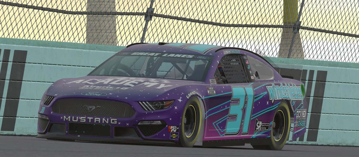 RacingSpectrum's tweet image. Extremely proud of the run that @JinxPOGS had tonight. Pole and raced (and passed multiple times) team owner @rjwilliams_21 all night long.  Just came up a little short at the end.  Solid 1-2 for the team!  Best looking car in the field too!  #iracing #glcs