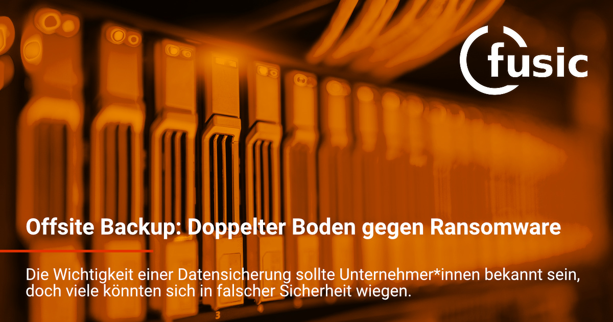 fusic_de's tweet photo. #Backups sind weder gleich schnell noch gleich sicher. Deswegen ist es wichtig, dass Unternehmen ihr #BackupKonzept regelmäßig prüfen und überarbeiten. Im folgenden erläutern wir warum ein #OffsiteBackup zum Standard jedes Unternehmens gehören soltte.

https://t.co/HEAbxjOrEd https://t.co/N2mQmRo2Y6