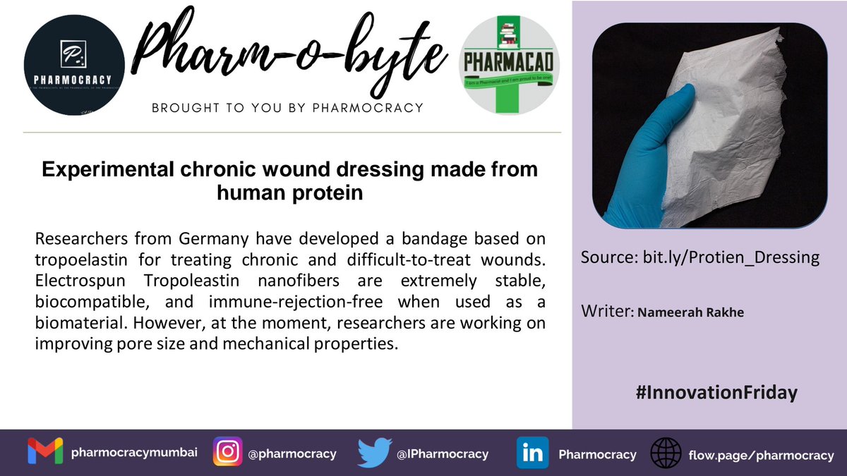 IPharmocracy's tweet photo. The team developed a synthetic polymer-based ink system that enables the 3D printing of an elastic PhonoGraft structure
#ucsd #researchers #catheter #bloodvessels #harvard #eardrumreplicatingsystem #bandage #tropoelastin #nanofiber #microwavesensor #pharmocracy #innovationfriday https://t.co/kZx2gDn4bu
