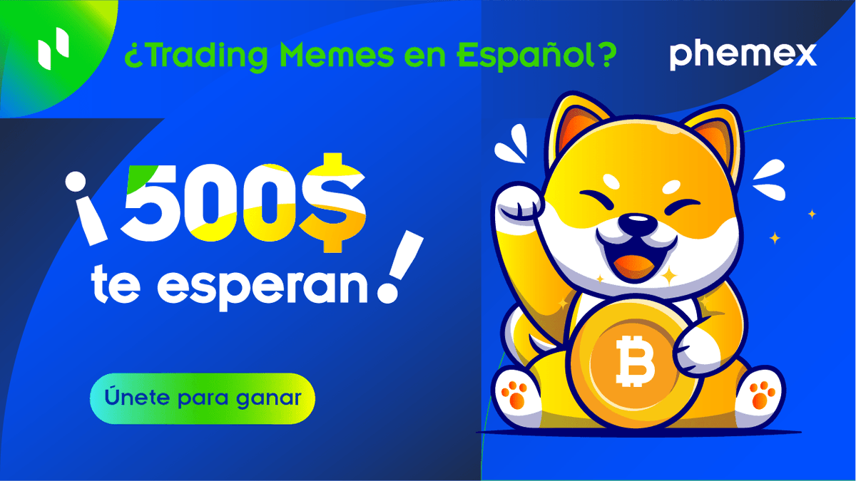 😜¡Queridos amigos!🥰

¿Te gustaría ganar #trading bonos?  💸

Te animamos a que compartas cripto memes en español con hashtag #Phemextradingmemes y nos menciones en vuestras RRSS favoritas!

Sigue los pasos de Gleam👉bit.ly/3mC5faZ

#Phemex #BTC #Solana #Criptomonedas