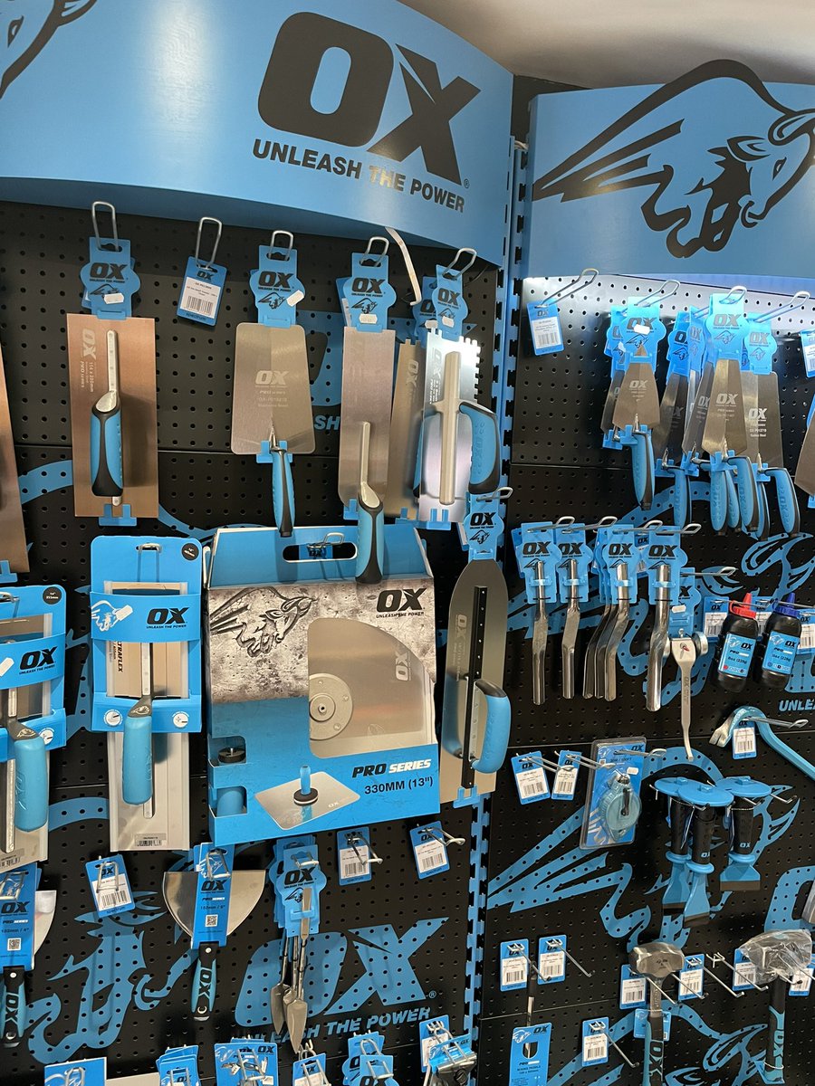 thestoresdept's tweet photo. @OXtoolsUK it’s Ox Friday. Great range of plastering tools. #ox #Construction #plastering https://t.co/sVjMqqjB1p