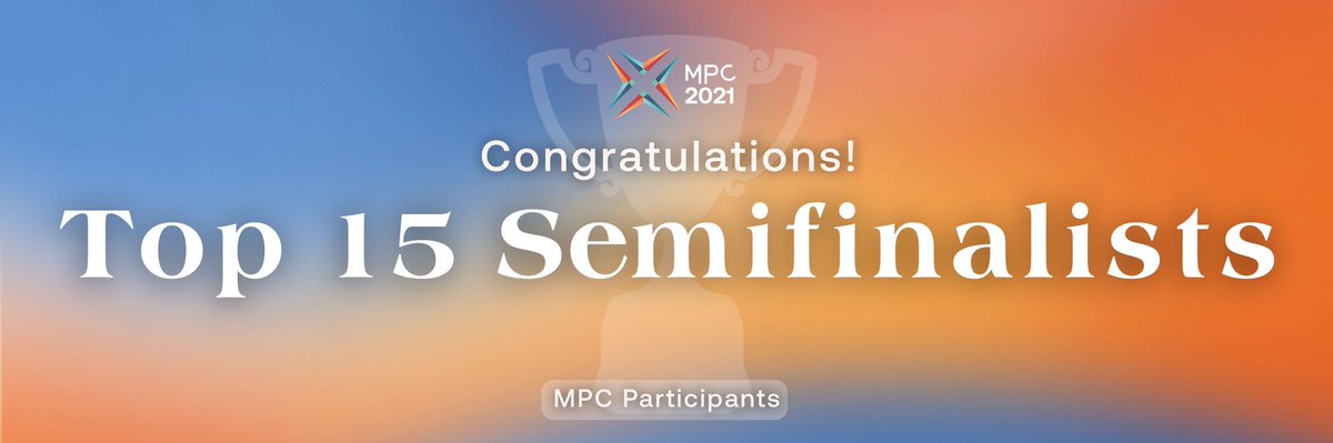 eurecaID's tweet photo. [ Top 15 Finalist ]

Dear participants, the day is finally here! The judges have finally made their decision! Here are the top 15 teams who have made it to the MPC semi-finals!💯

Congratulations to all of you have made it this far! To those who have not, do not be discouraged! https://t.co/JeK3dUNay8