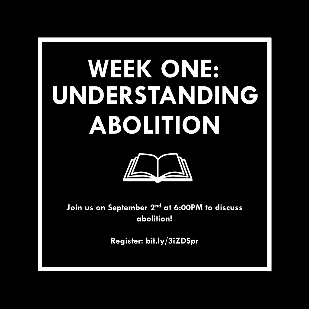 Our first abolition study group meeting will be happening next Thursday at 6PM EST! We'll be discussing abolition (dis)epistemology and the politics of innocence.

Register: bit.ly/3iZDSpr

Review the material before coming: abolisheverything.org/political-educ…