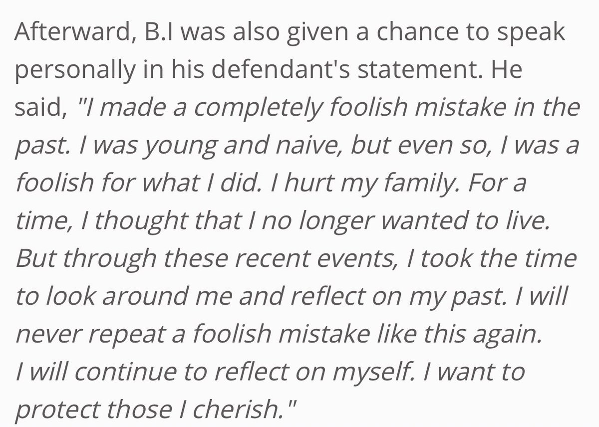 hanbinblaze's tweet photo. B.I's statement from today: https://t.co/ovppn3wHMl