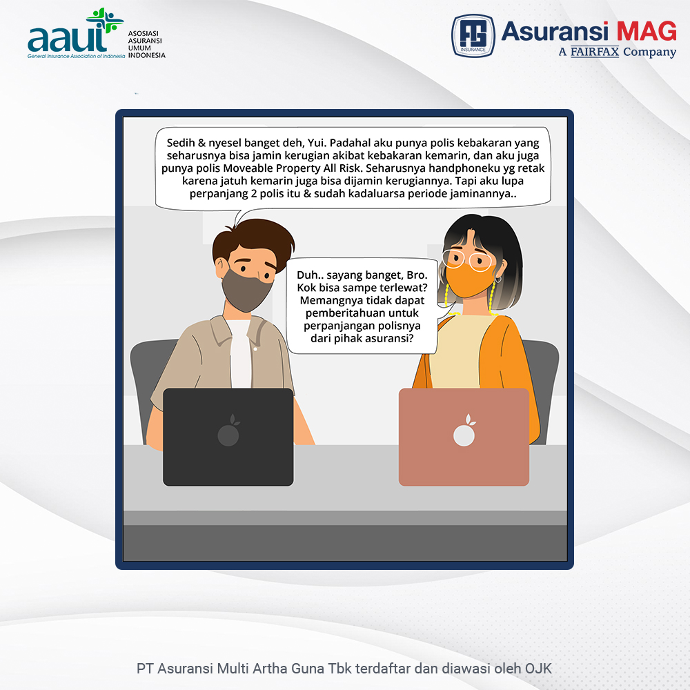 Asuransimag_'s tweet image. Rekan-rekan Asuransi MAG dan sobat AAUI, Pemberlakuan Pembatasan Kegiatan Masyarakat (PPKM) kembali diperpanjang, sehingga membuat Aan harus kembali bekerja dari rumah (work from home). 

#KomikAsuransi #LiterasiAsuransi #AAUI #Mariberasuransi #AsuransiMAG