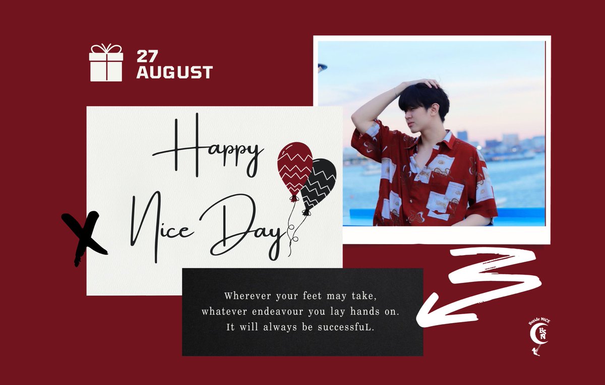 BesideNice's tweet photo. 𝗛𝗮𝗽𝗽𝘆 𝗕𝗶𝗿𝘁𝗵𝗱𝗮𝘆 𝘁𝗼 @nicebrp 

:: แอดขอให้ไนซ์มีความสุขมากๆในทุกวันต่อนี้ ขอให้เจอแต่เรื่องดีๆเข้ามาในชีวิต ไม่ว่าจะก้าวไปด้านไหนก็ประสบความสำเร็จอยู่เสมอ และไม่ว่าไนซ์จะเลือกเดินในเส้นทางไหน บ้านเล็กๆหลังนี้ จะคอยมองไนซ์อยู่เสมอนะ
 
#ดวงดาวของไนซ์ 
#HappyNice2708Day https://t.co/gw7IbeOOcg