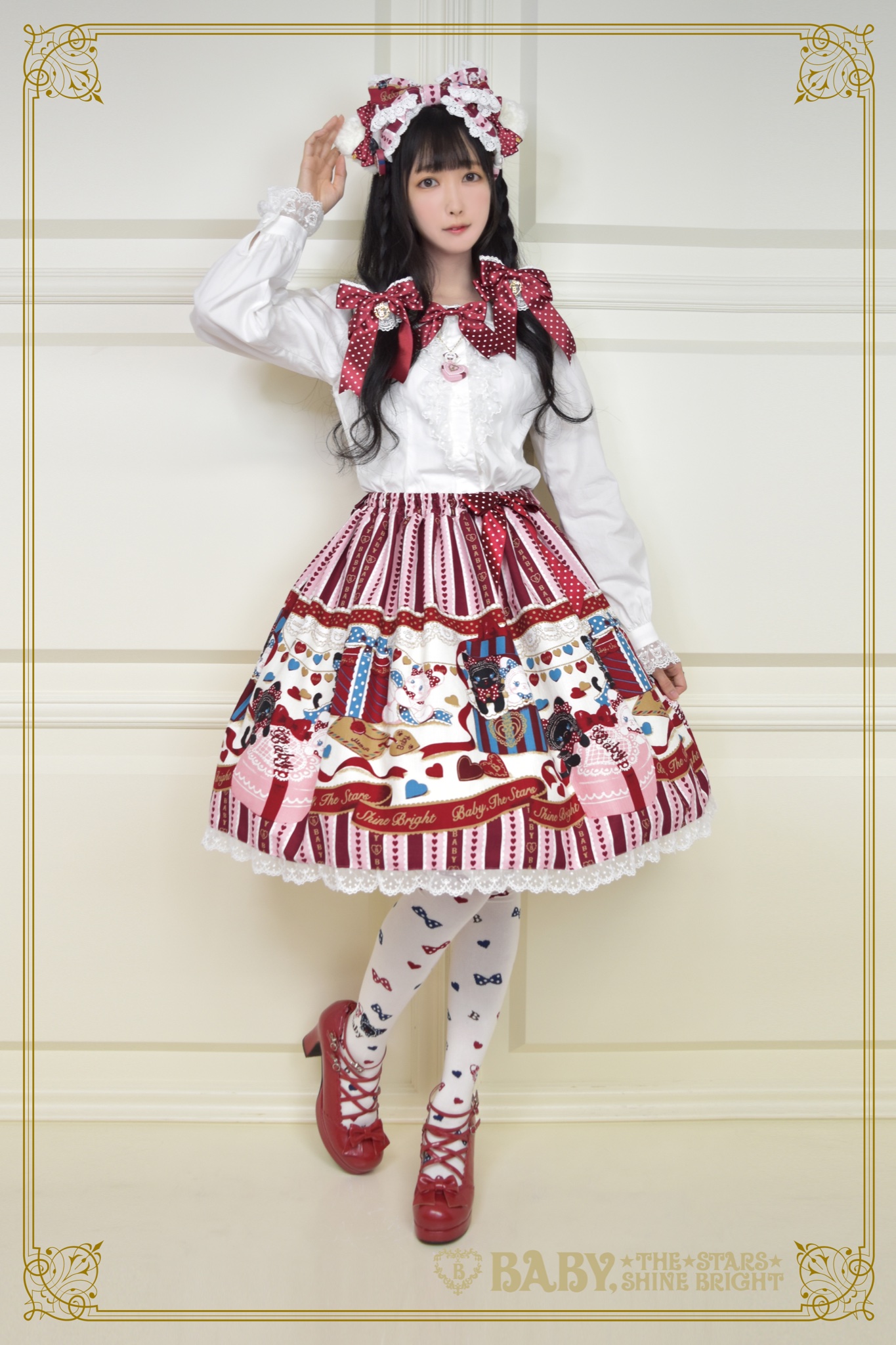 BABY the STARS ねこくみゃ ヘアゴム 2点セット ロリィタ 白