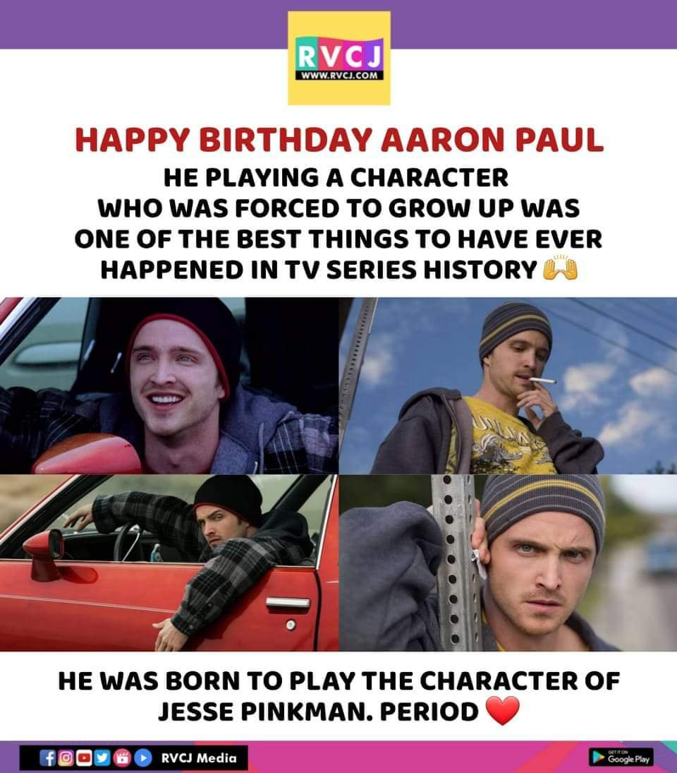 Happy birthday Aaron Paul   
