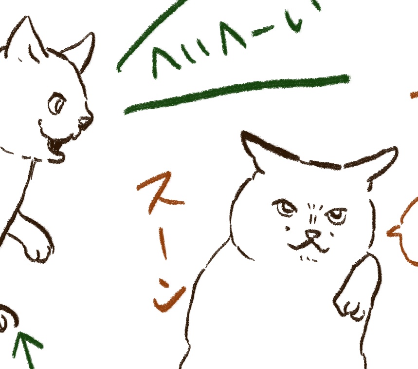 今日の昼休みは猫日記描いてたけど昼休み中に完成せず😂夜に出来たらあっぷしよ 